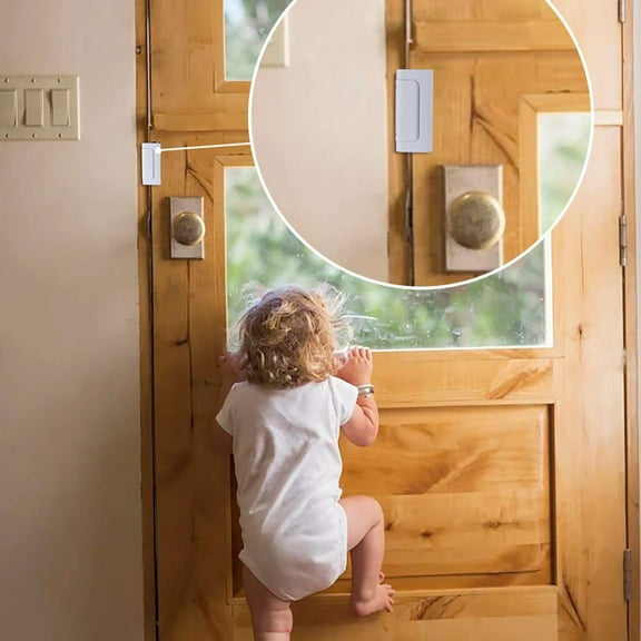 Door stop Home Door Reinforcement Lock Upgraded Front Door Locks For Kids Withstand 800 Lbs Child Proof Door Lock For Inside Door Top Extra Flip Lock High Deadbol