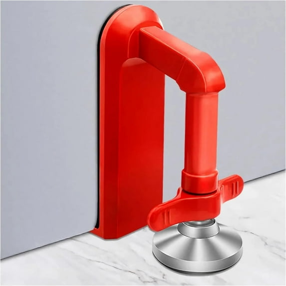 Door stop security - Portable travel door lock anti-theft door blocker, hotel room apartment safety - no drilling garage door support device, for women, children - peace of mind sleep
