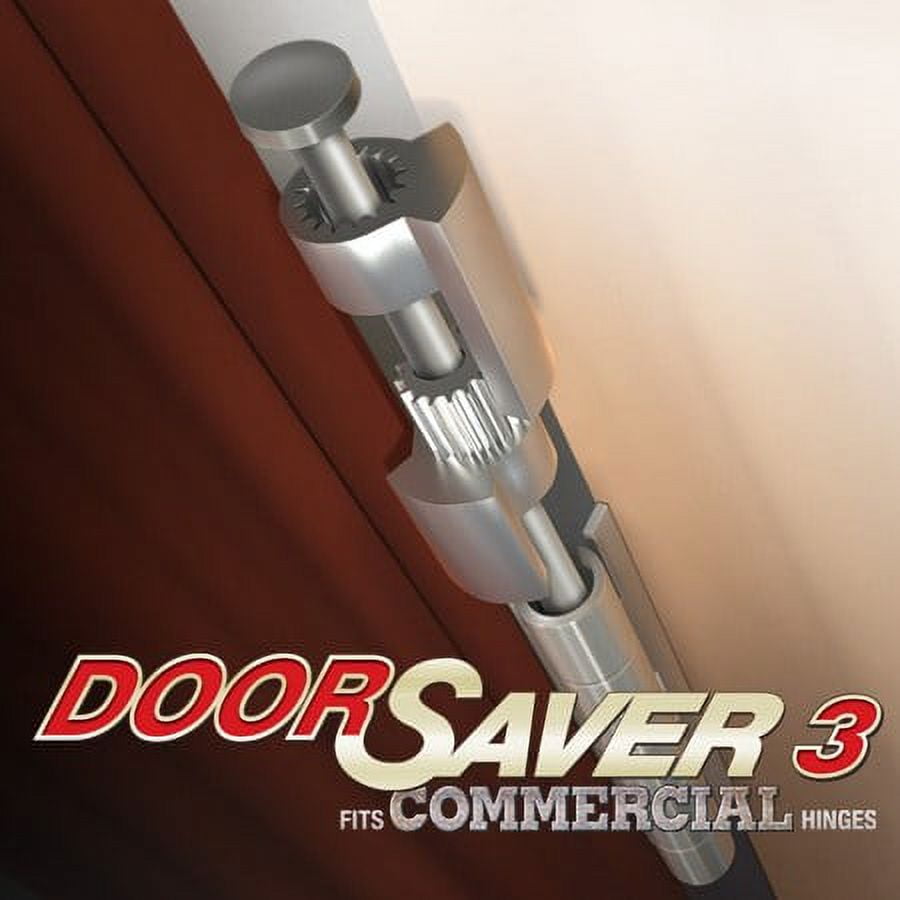 DoorSaver 3 Commercial Bumperless Hinge Pin Door Stop in Polished Chrome Finish