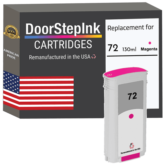 DoorStepInk High Yield Ink Cartridge Compatible with 72 130ML Magenta