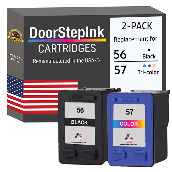 DoorStepInk High Yield Ink Cartridge for 56 Black and 57 Tri-Color