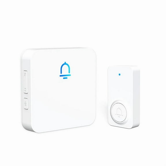 Doorbell, 2 Receiver Wireless Doorbell with 1000ft Range, Adjustable Volume, Waterproof Design, Hassle-Free Installation, 32 Melodies, White