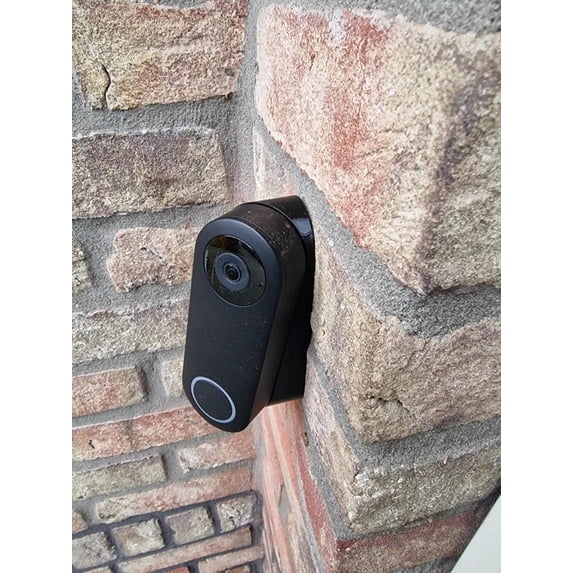 Doorbell Angle Adapter Compatible with Reolink | 45-Degree Tilt, Upward Angle | Black PETG Design for Better Camera View