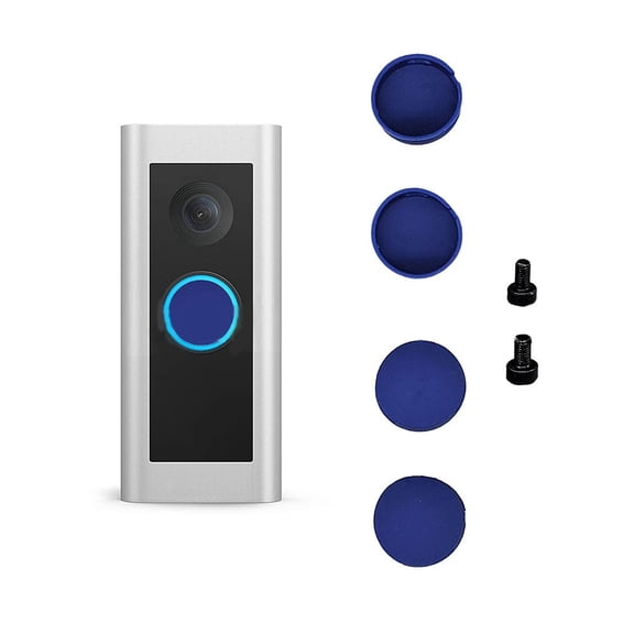 Doorbell Button Kit For Ring Pro With Silicone Covers And Metal Screws