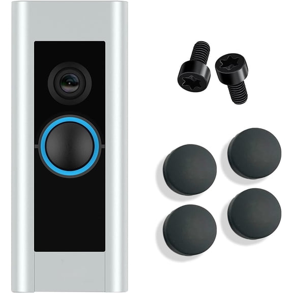 Doorbell Button Replacement for Doorbell Pro/Peephole Camera - 4-Pack Doorbell Button Includes 2 Screws, Fixes Cracked Buttons No Expensive Device Needed, Easy DIY Installs in Minutes