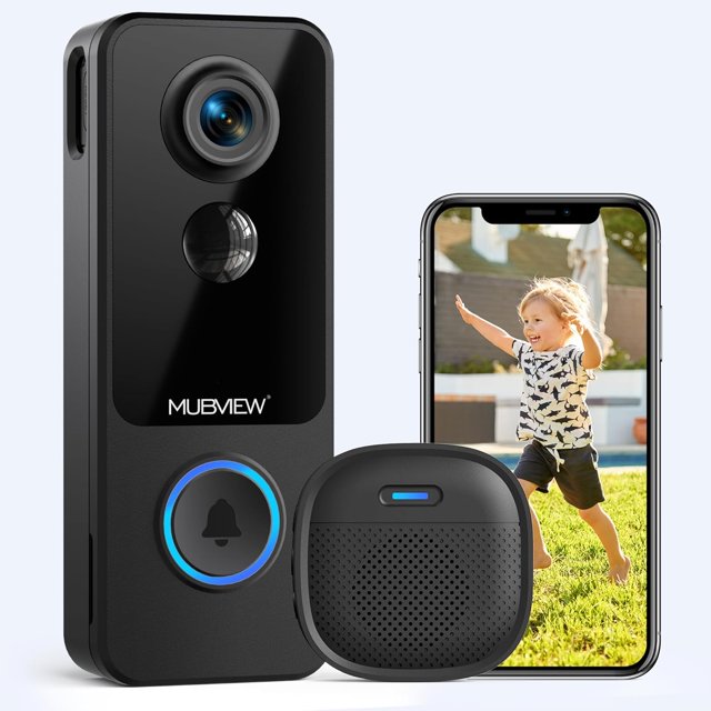 Doorbell Camera Wireless No Subscription SD Card & Cloud Storage