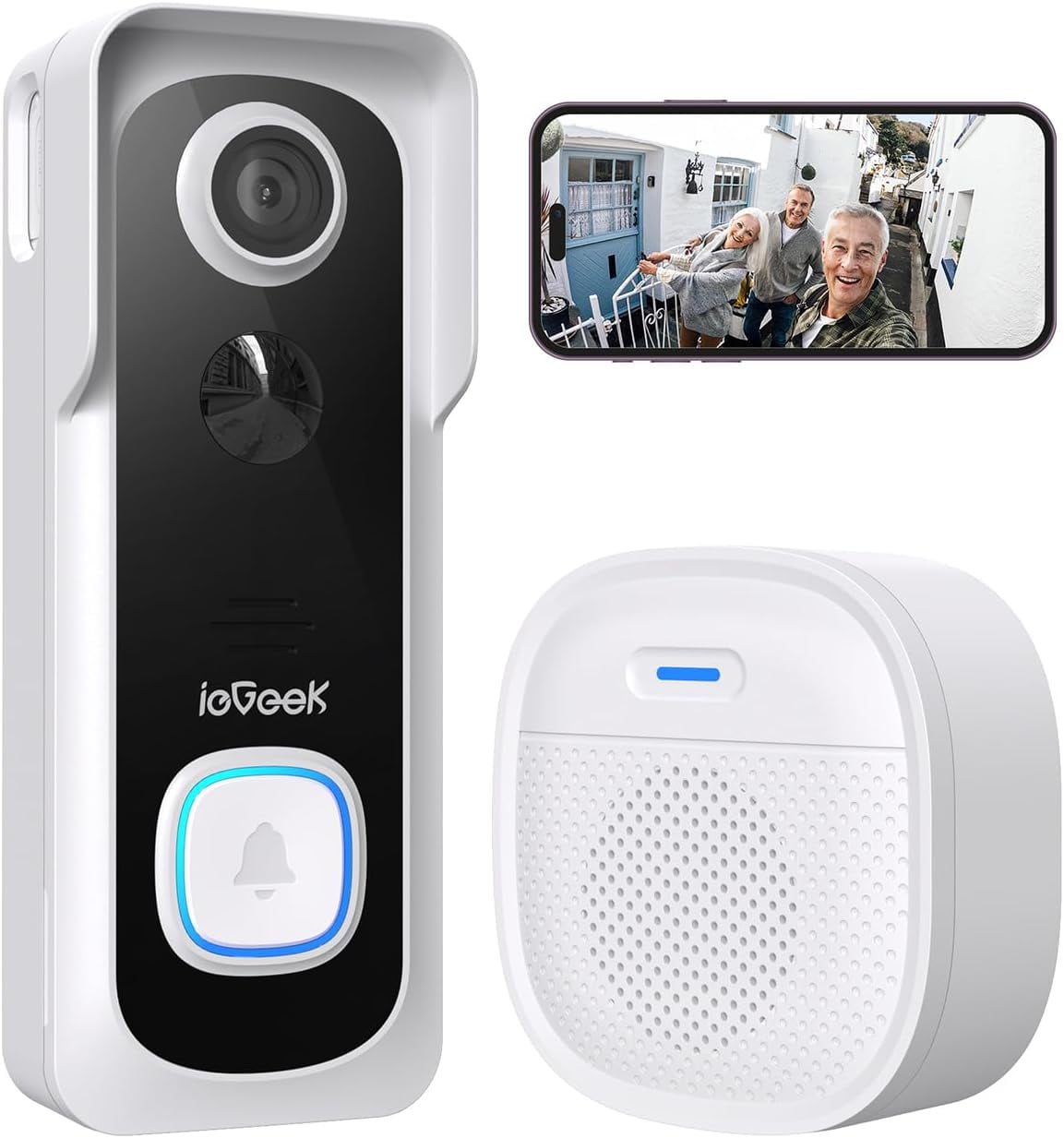 Doorbell Camera Wireless No Subscription Wireless Video Doorbell with