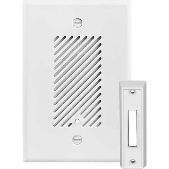 Doorbell Chime Kit - Easy Installation Electronic Door Bells for Home with Adjustable Volumes, 5 Chime Tones with Lighted Doorbell Button by General Lighting