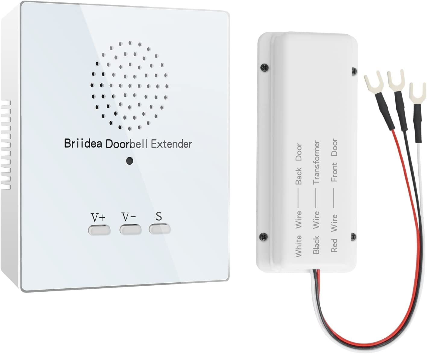 Doorbell Extender, Briidea Doorbell Extender for Wired Doorbell