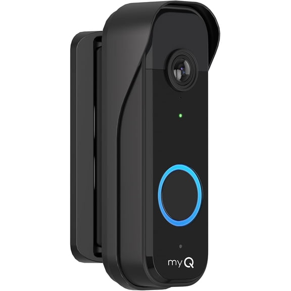 Doorbell Mount for myQ Video Doorbell Camera, Adjustable Left/Right Viewing Angle(40 to 140), Weatherproof Mounting Bracket, Anti-Blocks Motion Sensor, Compatible with Homes, Apartments, Dorms-Black