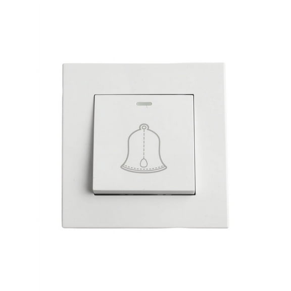 Doorbell Reset Wall Light Switch Abs Type 86 Embedded Panel Push Button 86*86Mm 5A Ac 220V Home Doorbell Switch Wall Button