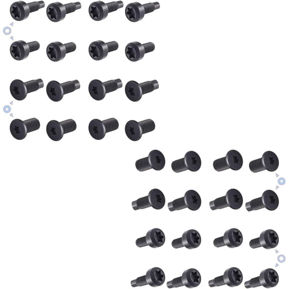 Doorbell Screws, Replacement Security Screws Compatible with Video Doorbell 2 and Pro, Video Doorbell, Video Doorbell 3and Pro(16 pcs) Copper Material