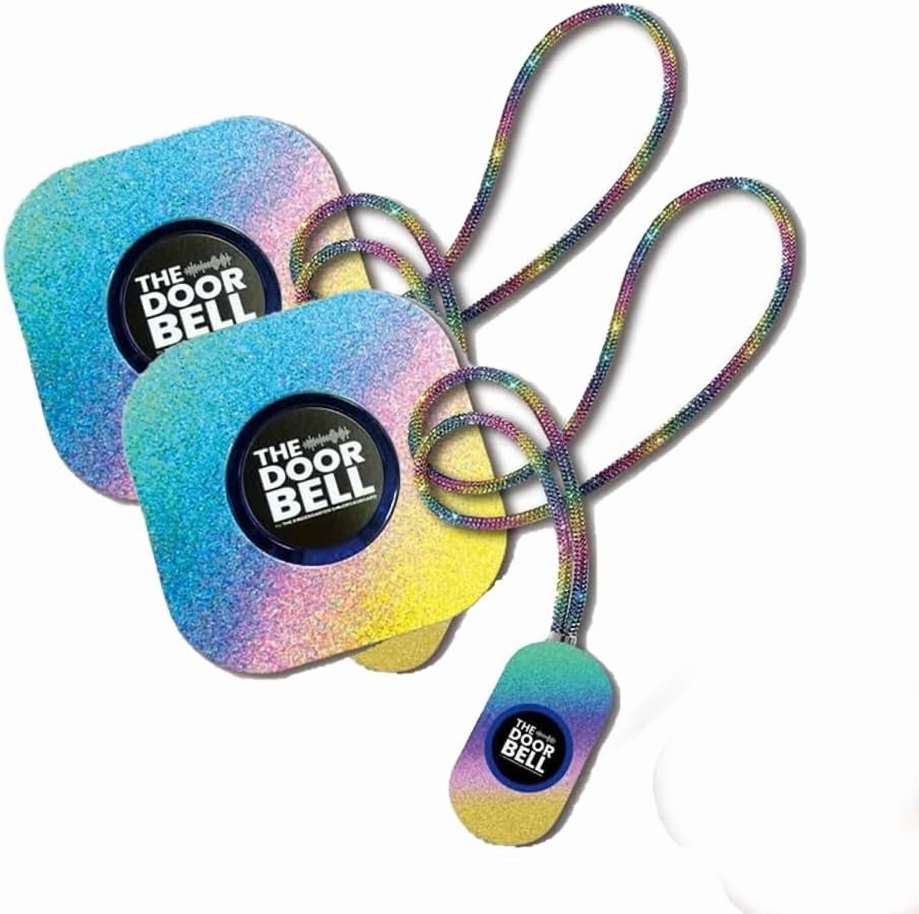 The Doorbell – Sparkly Rainbow Teacher's Remote,Classroom doorbell for Teachers,Wireless Doorbell, Classroom Must Haves,38 Chimes & 4-Level Volume for Home/Apartment/Classroom/Business