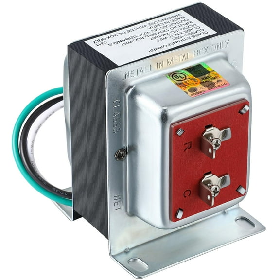 Doorbell Transformer 24V 40VA Compatible with Ring Wired Video Doorbell, Safe Wired 24 Volt Doorbell Kit, Easy to Install Door Bell Transformer, The Product Has Passed the UL TEST(1 Pcs)
