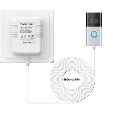 Doorbell Transformer,AC 24V 500mA C Wire Thermostat Power Adapter,315" Long Cable 24V Power Supply