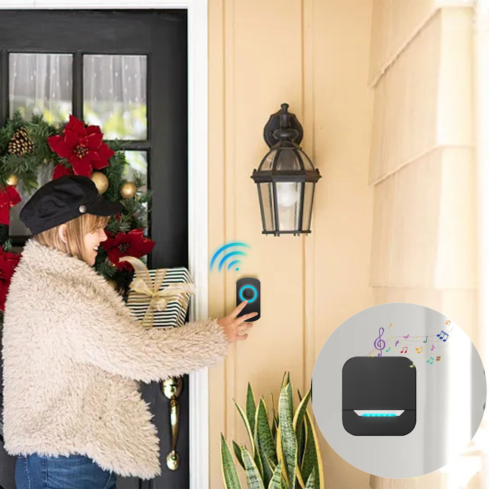 Doorbell Wireless Home Outdoor Super Remote Control Ding Dong Music For