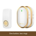 thumbnail image 1 of Doorbell Wireless Self Generating Household Long- Distance One Drag Two Intelligent Remote Control Elderly Pager Gold Free Size, 1 of 2
