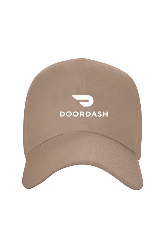 Doordash Baseball Cap Golf Dad Hat Adjustable Original Classic Low Profile Polyester Hat Men Women-brown