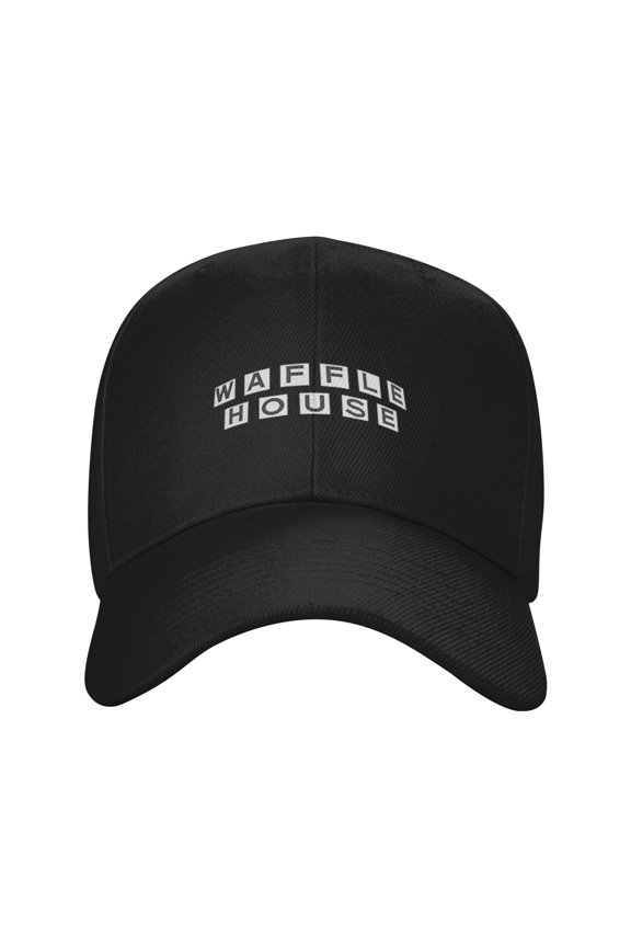 Doordash Baseball Cap Waffle House Dad Hat Adjustable Original Classic Low Profile Polyester Hat Men Women-black