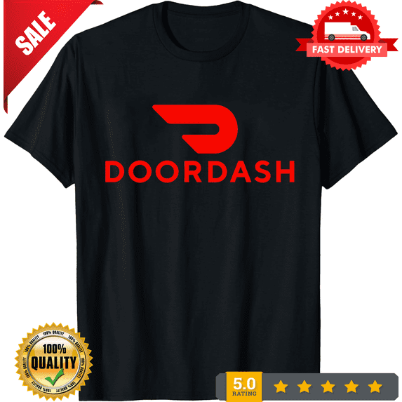 Doordash Logo Shirt DASHER t-Shirt DoorDash Shirt Delivery Driver Shirt Food Delivery Top Dasher Apparel Door, CROWD FAVORIT-TH76377