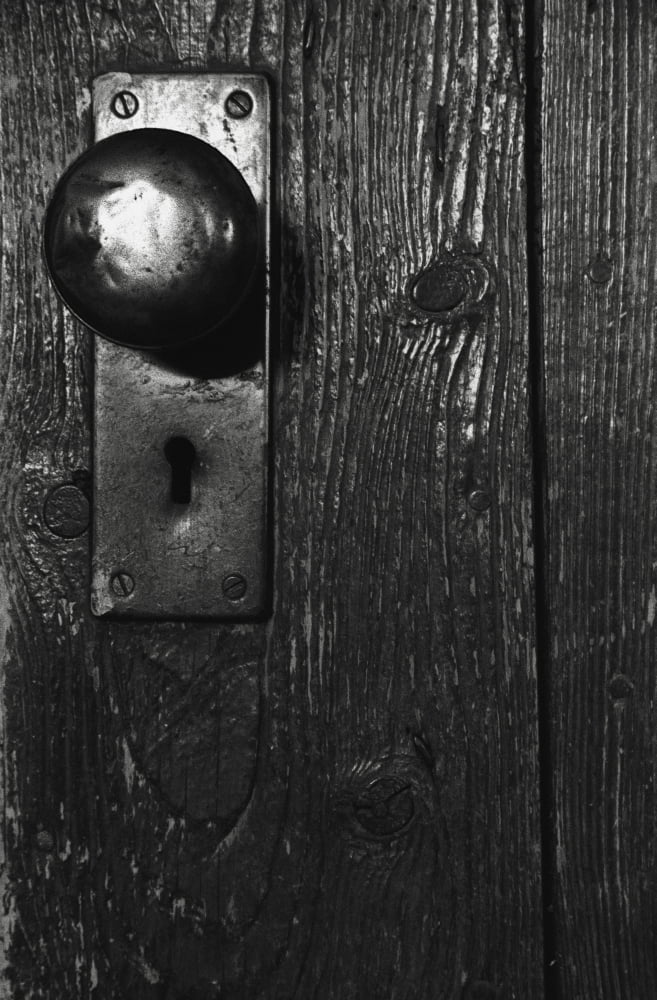 Doorknob On Old Wooden Door Canvas Art - Kelly Redinger Design Pics (11 x 18)
