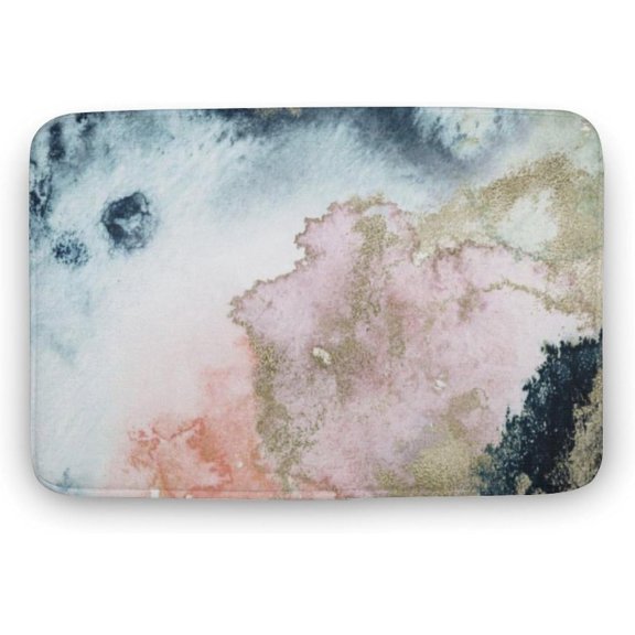 Doormat 16x24 Inch Doormat Front Door Decorations Boho Chic Area Rugs Navy Lavender Ombre Gold Beige Doormat With Non-Slip Backing Doormat Gift For Women Men