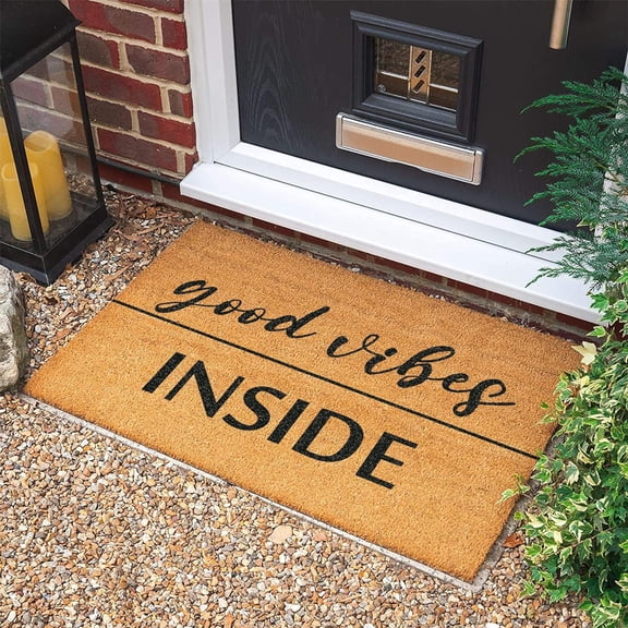 Doormat 16x24 Inch Doormat Outdoor Entrance Funny Good Vibes Doormat New Home Gift Welcome Door Mat Gift Wedding Gift Doormat Funny Doormat Cute Rugs For Entrance Indoor Gift For Women Men