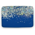 thumbnail image 1 of Doormat 16x24 Inch Elegant Bath Rug Soft Absorbent Bathroom Mats Royal Blue Glitter Girly Modern Sparkle Bling Non Slip Doormat Kitchen Floor Rugs Carpets for Entryway, Indoor Room Decorative, 1 of 6