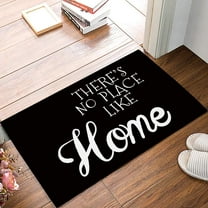 Doormat 16x24 Inch Funny Doormat Welcome Mat Black Non-Slip Front Door Mats Rugs For Indoor Outdoor Entrance There'S No Place Like Home Entry Mats Carpets Gift For Women Men
