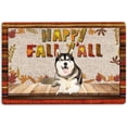 thumbnail image 1 of Doormat 16x24 Inch Husky Door Mat Siberian Husky Dog Happy Fall Y'All Pumpkin Spice Maple Leaf Welcome Non-Slip Mats Funny Doormat Bathroom Kitchen Front Porch Rugs Entrance Gift For Women Men, 1 of 8