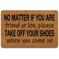 thumbnail image 1 of Doormat 17x30 Inch Doormat Take Off Your Shoes Indoor Outdoor With Rubber Backing Rug Non-Slip Doormat Entry Front Floor Mat Gift For Women Men, 1 of 8
