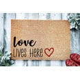 thumbnail image 1 of Doormat 17x30 Inch Love Lives Here Heart Doormat Valentine'S Gift Closing Gift Welcome Doormat Front Door Love Door Mat Home Doormat Welcome Mat Home Kitchen Gift For Women Men, 1 of 8