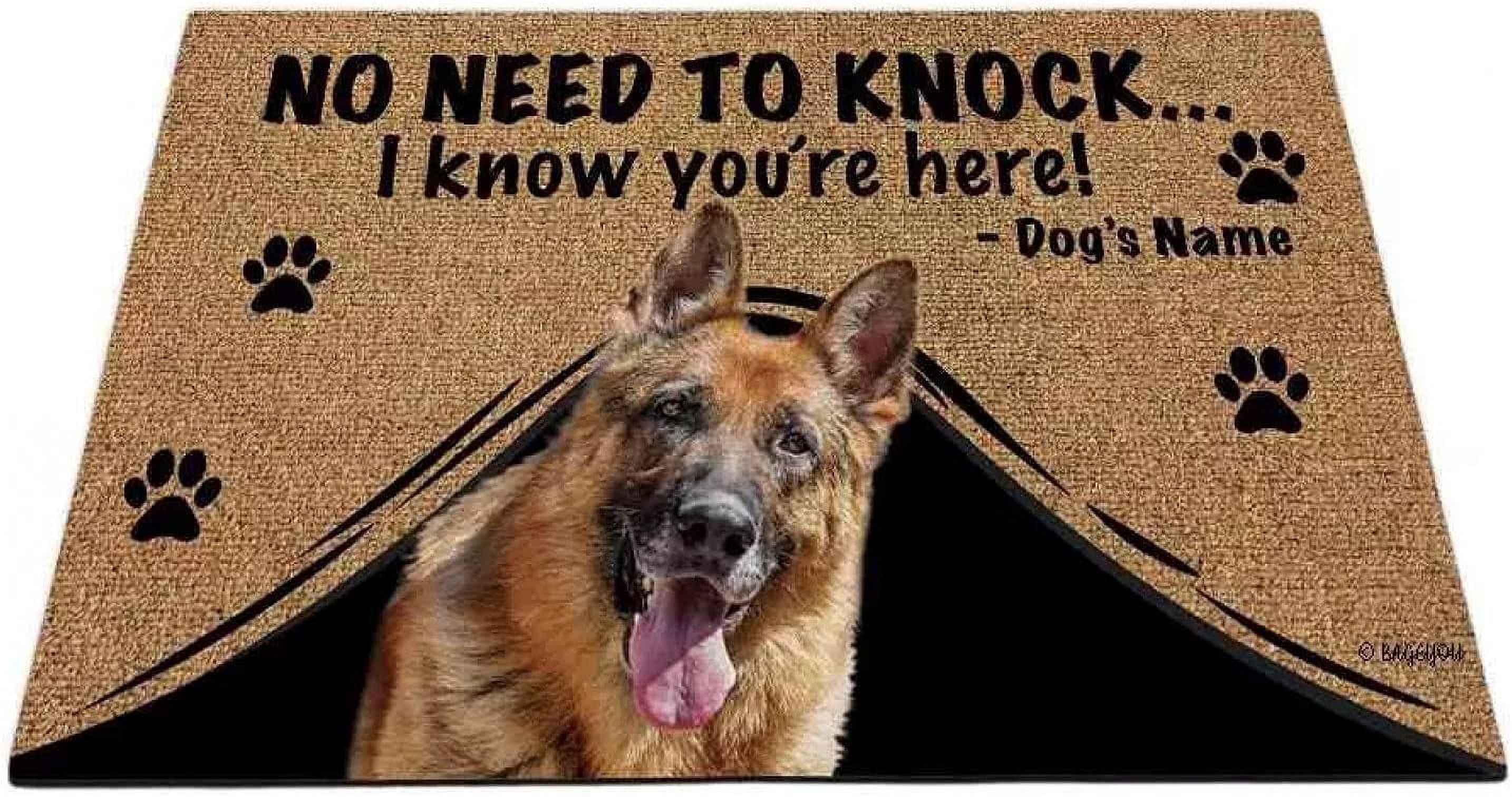 Zerbino Personalizzato BAGEYOU Con Frasi Per Amanti Cani - 60x40 Cm, Antiscivolo, Facile Da Pulire