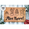 thumbnail image 1 of Doormat Aloe There Cute Plant Welcome Mat Housewarming Gift Home (36" x 72") #1938, 1 of 4