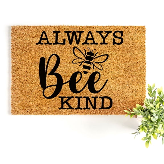 Doormat Always Bee Kind Welcome Mat Home Decor New Home Gift Cute Ho (18" x 30") #4416
