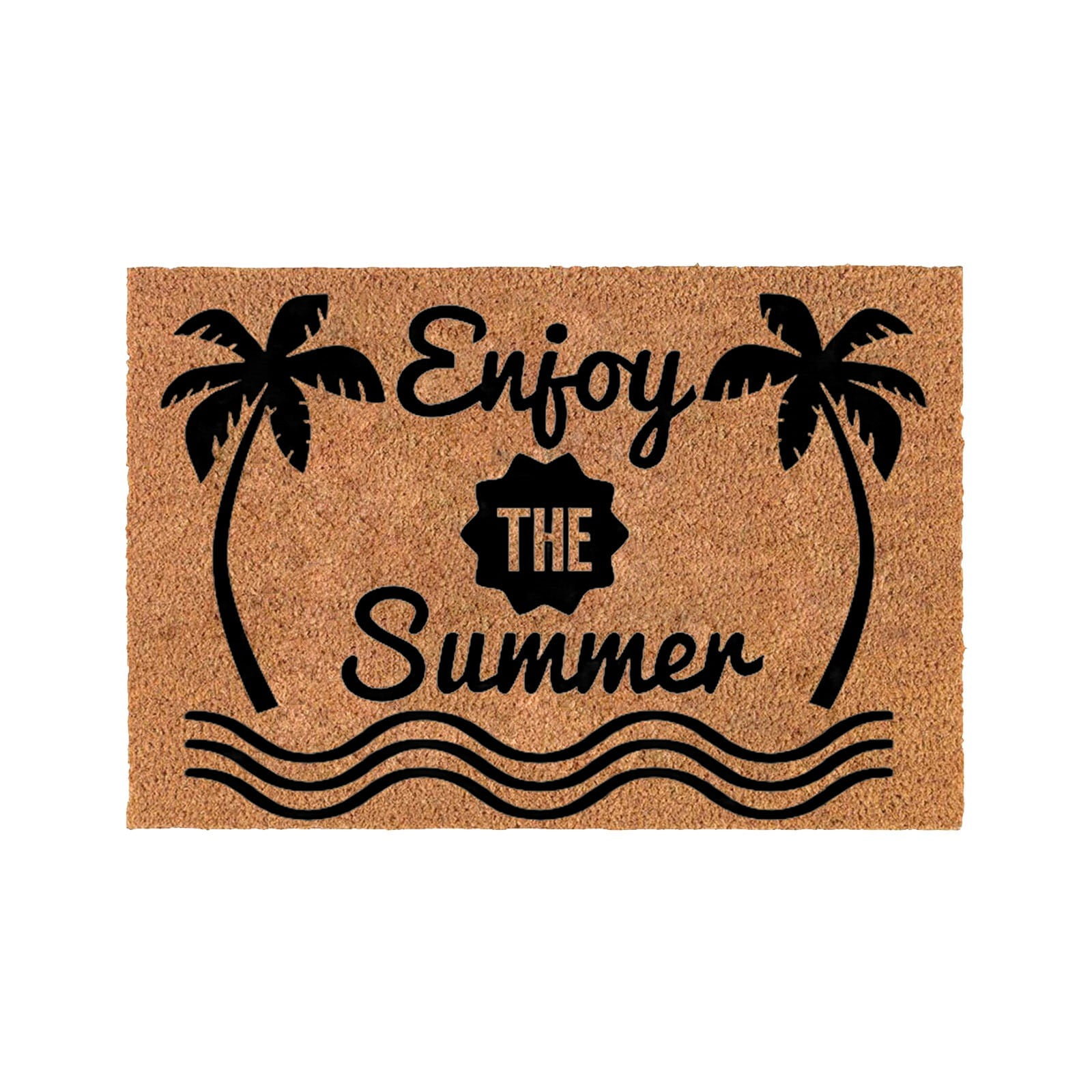 Doormat Bath Mat for hower Non hedding EayCleaning Jute Rug Gray Rug