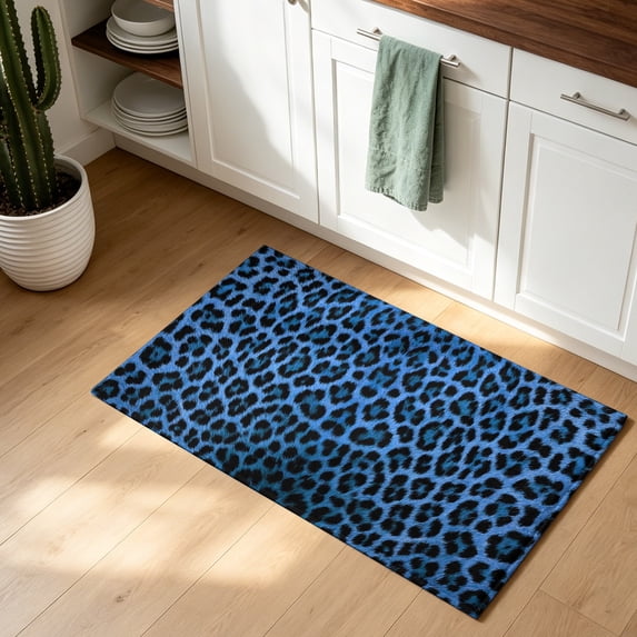 Doormat Bathroom Rugs 20x31.5in, Modern Animal Skin Texture Non Slip ...