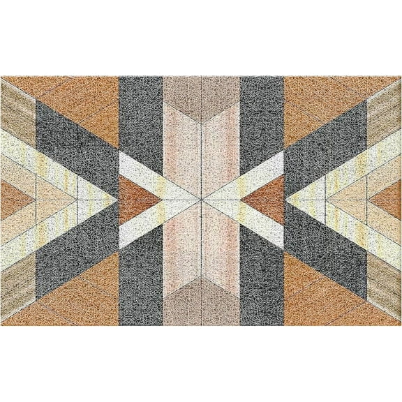 Doormat - Boho Western Door Mat - Western Aztec design, for front door porches, indoor/outdoor. Boho bath mats, 1830 Inch