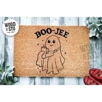 Doormat Boo-Jee Ghost Halloween Door Mat | Funny Boojee Doormat Bougie (18" x 30") #-2040