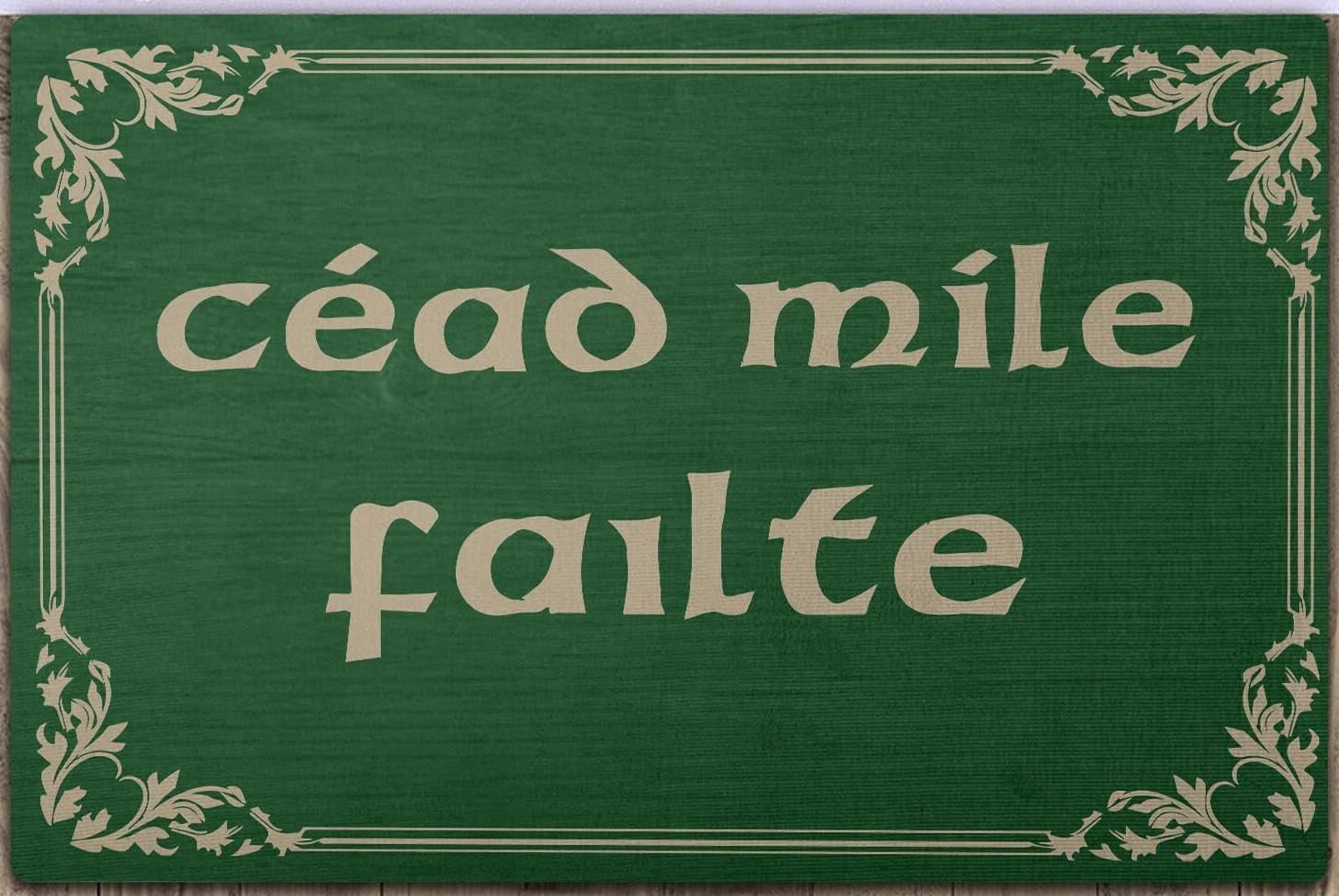 Doormat Cead Mile Failte Doormat Irish Doomat Irish Blessing