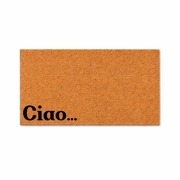 Doormat Ciao... Welcome Mat Funny Doormat First House Gift New Home Gi (18" x 30") #5425