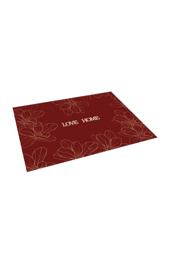 Doormat Decorative Welcome Mat Love Home Door Mat Non Slip Red Outdoor Rug Floor Front Door Mat Non-Slip Entrance Mat for Home Kitchen Bathroom Decorations