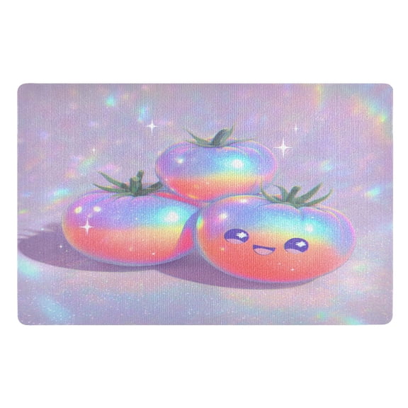 Doormat Door Mat 32x20 Inches Outdoor Doormats Bath Rugs Front Door Carpet Dust Cushion Porch Mat Living Room Mat Balcony Mat Kitchen Mat Cute Tomatoes