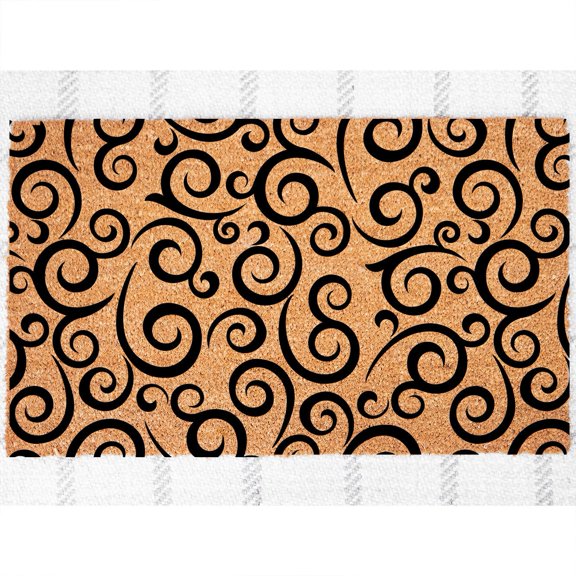 Doormat Floral Pattern 13 Coir Mat Closing Gift Birthday Gift Farmhou (36" x 60") #134327