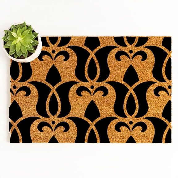 Doormat Floral Pattern 21 Front Porch Welcome Mat Closing Gift Cute Do (18" x 30") #214335