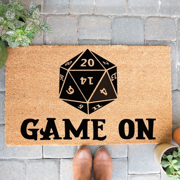 Doormat Game On DND Welcome Mat Home Decor New Homeowner s Front Doo (18" x 30") #5876