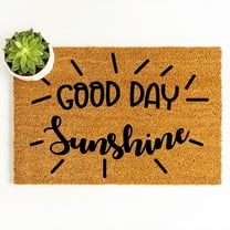 Doormat Good Day Sunshine | Welcome Mat Porch Decor Bridal Shower Home (18" x 30") #4449