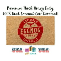 Doormat Griswold Griswald Eggnog Company Funny Doormat Christmas Doorm (18" x 30") #3276