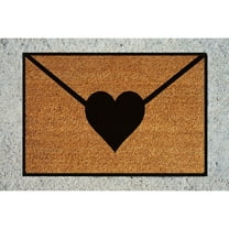 Doormat Heart Envelope Valentine Decor Welcome Mat Funny Gift Love Out (18" x 30") #5151