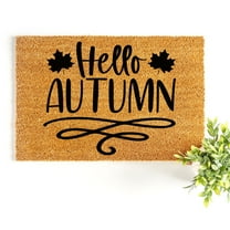 Doormat Hello Autumn Halloween Welcome Mat Halloween Shirt Halloween (18" x 30") #6039